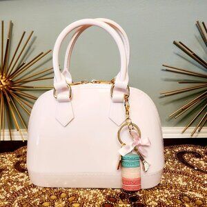 Girls Top Handle Jelly Purse - Cream